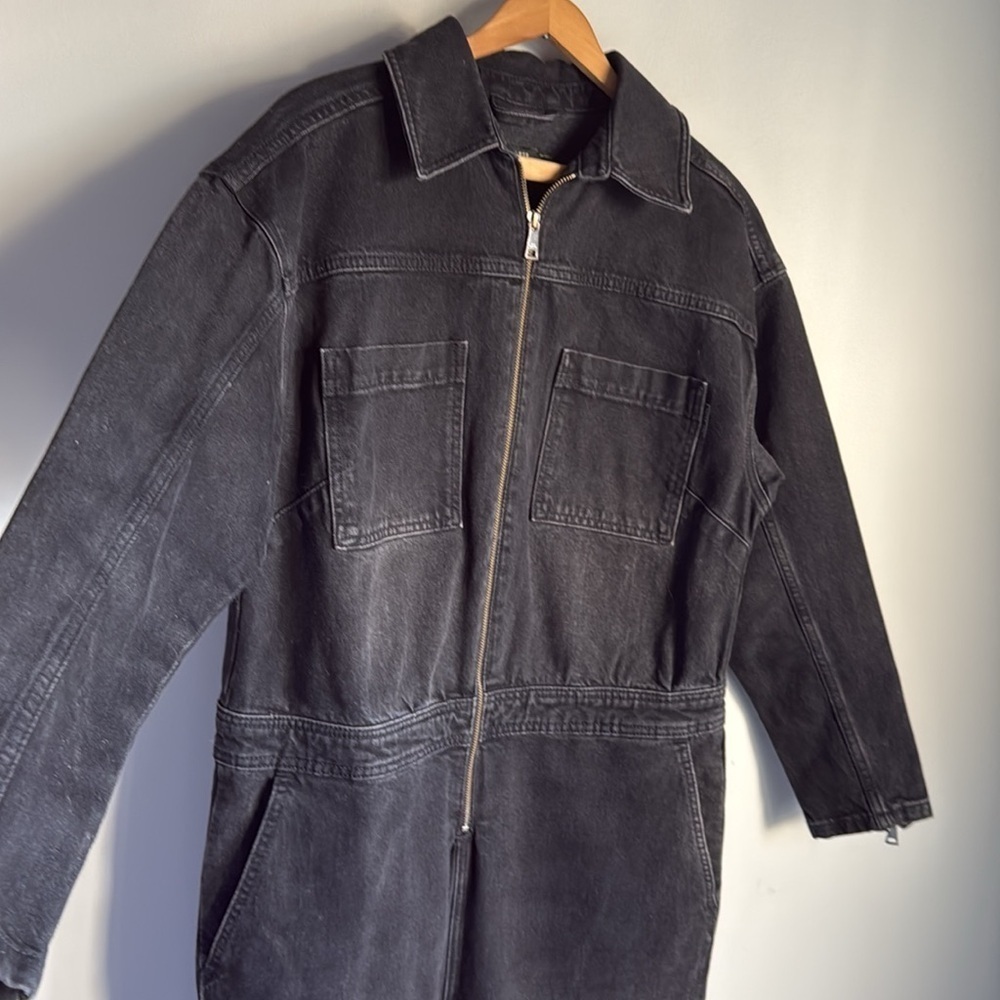 TED BAKER Aleya zip-through denim jumpsuit size Large/3 - Picture 8 of 13